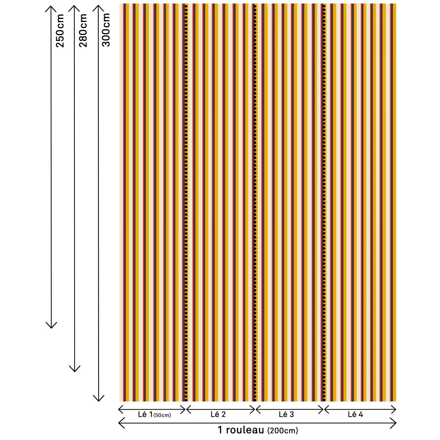 Papier peint intissé motif Vibration Épicées